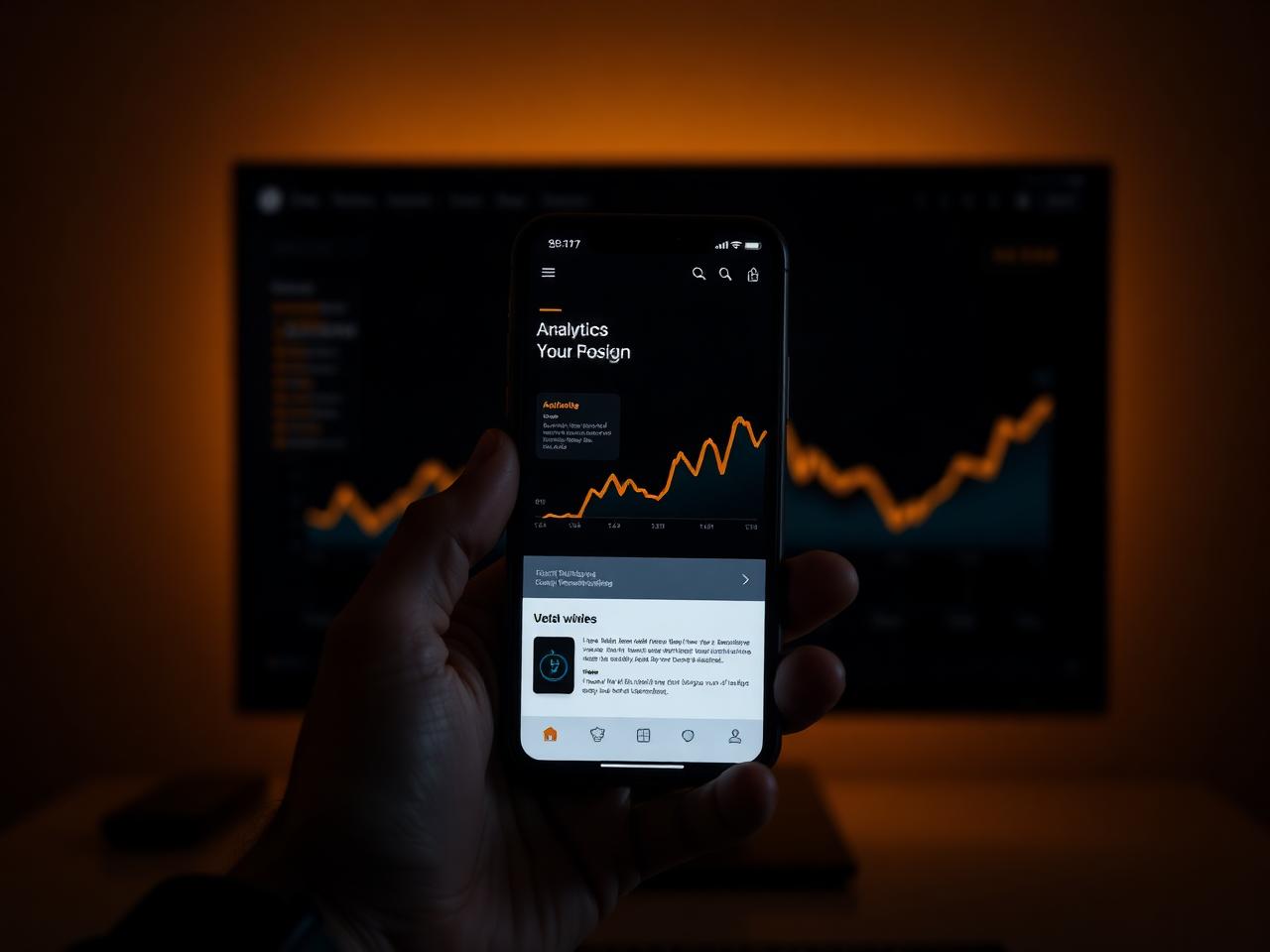 Nettside for bedrift vist mobiltilpasset på telefon